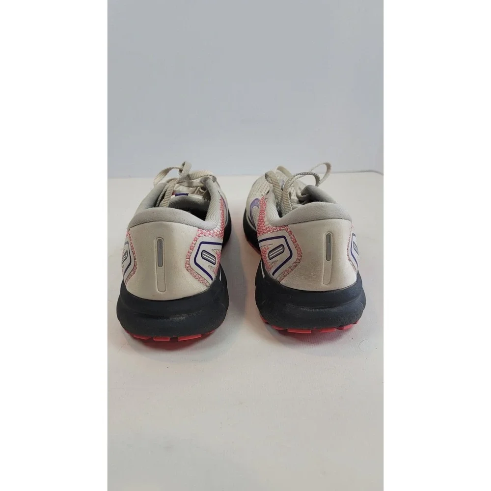 Brooks Womens Ghost 14 1203561B192 White/Purple Running Shoes Sneakers Size 9.5